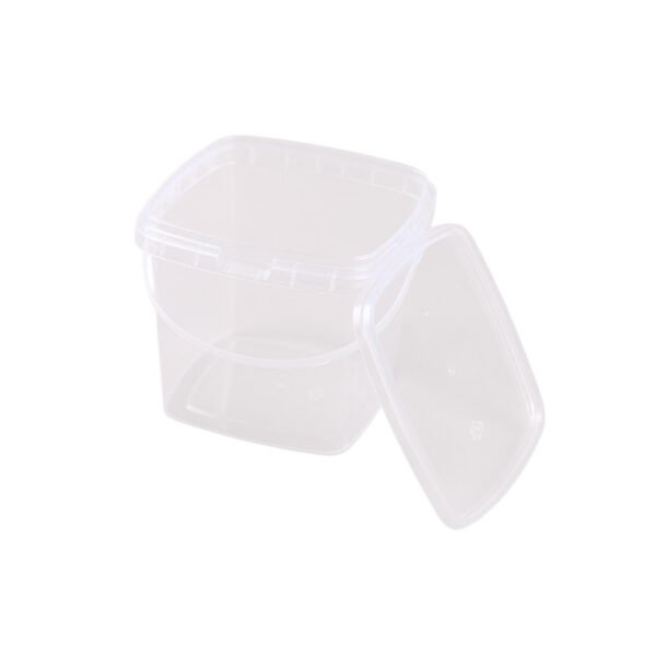 1.5L PP clear Square bucket
