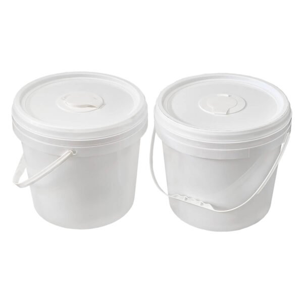 Wholesale circular plastic white bucket
