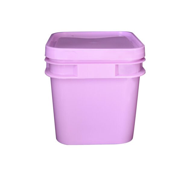 4 Gallon White Square Plastic Bucket