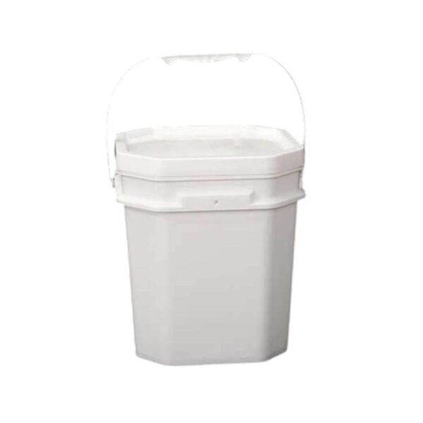 12L White Octagonal Plastic Pail