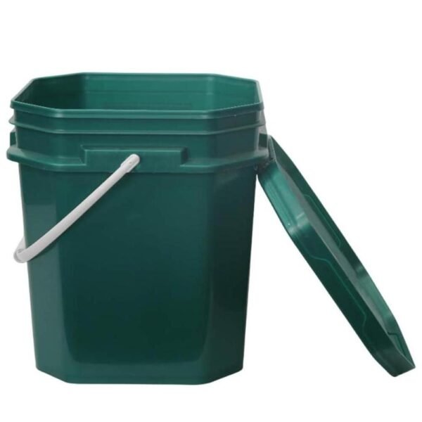 5 Gallon Octagonal Green PP Bucket