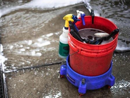 Car Wash Bucket Using