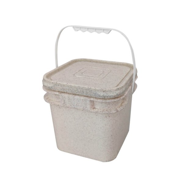 2 Gallon Square Biodegradable Pail with Lid & Handle