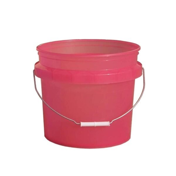 2.5 Gallon HDPE Pink Round Pail