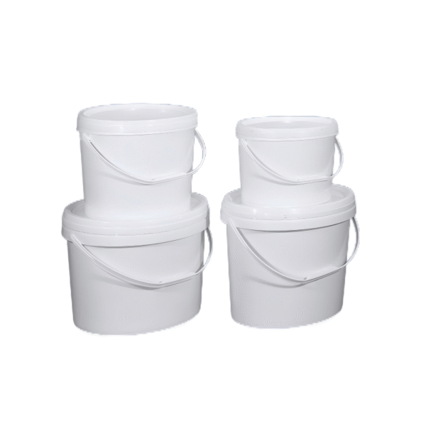 Stacked oval plastic barrels