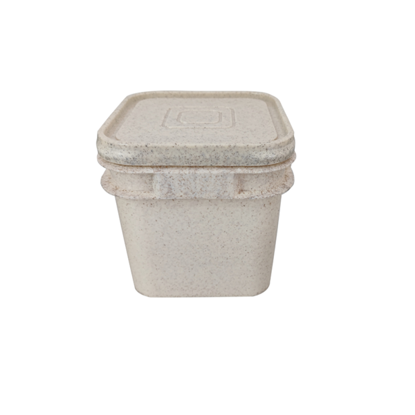 1 Gallon Eco-friendly Square Biodegradable Pail