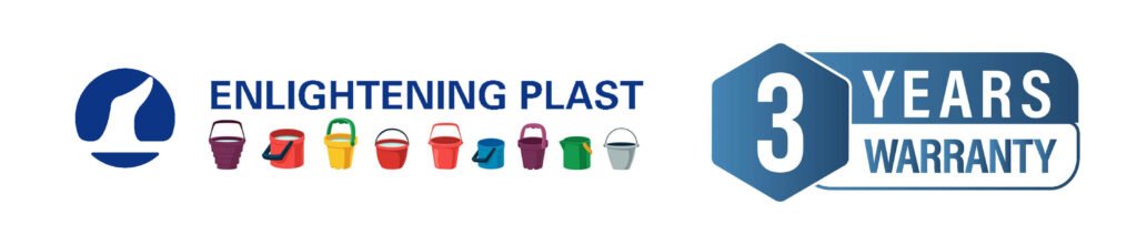 Enlightening plast provides a three-year warranty on plastic buckets