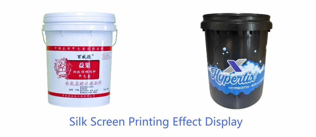 Screen printed plastic bucket