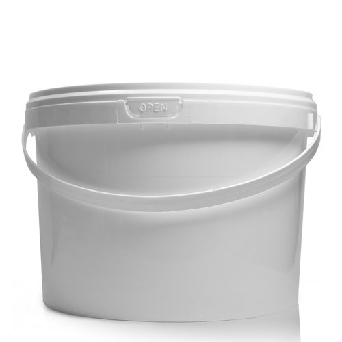 5 Gallon Oval Plastic Bucket with Tamper-proof Lid