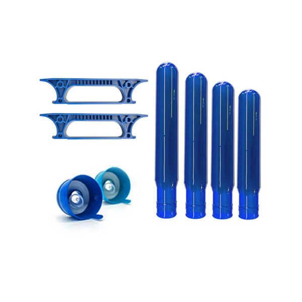 Different size blue 20L PET bottle preform