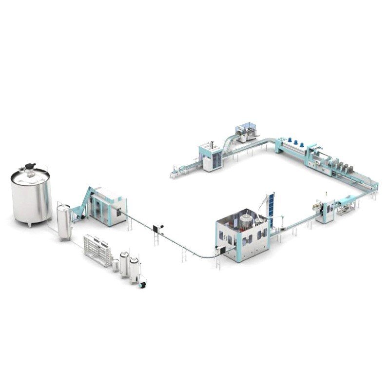 The entire process from PET preform production to blow molding