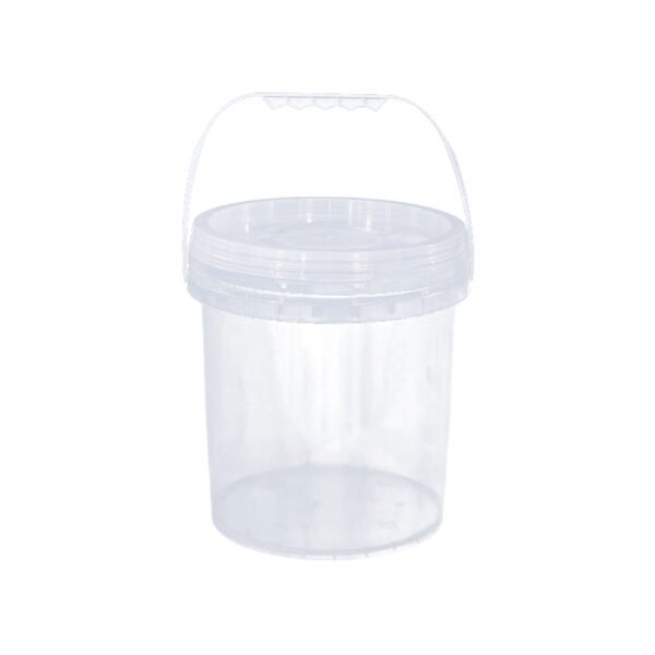 6L transparent plastic container pail