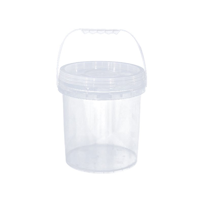 6L transparent plastic container pail