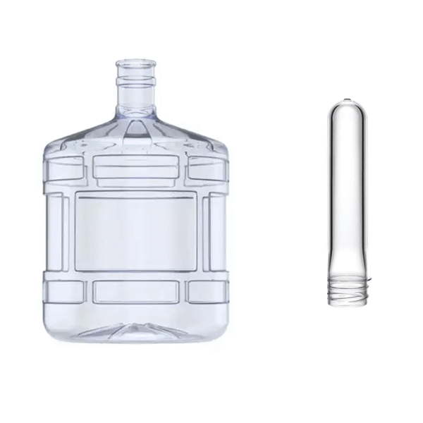 55mm Snap On 4 Gallon Clear PET Preform for Water Dispenser