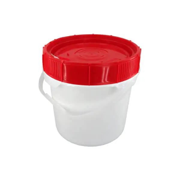 3.5 Gallon Round Plastic Tub with Screw-On Lid