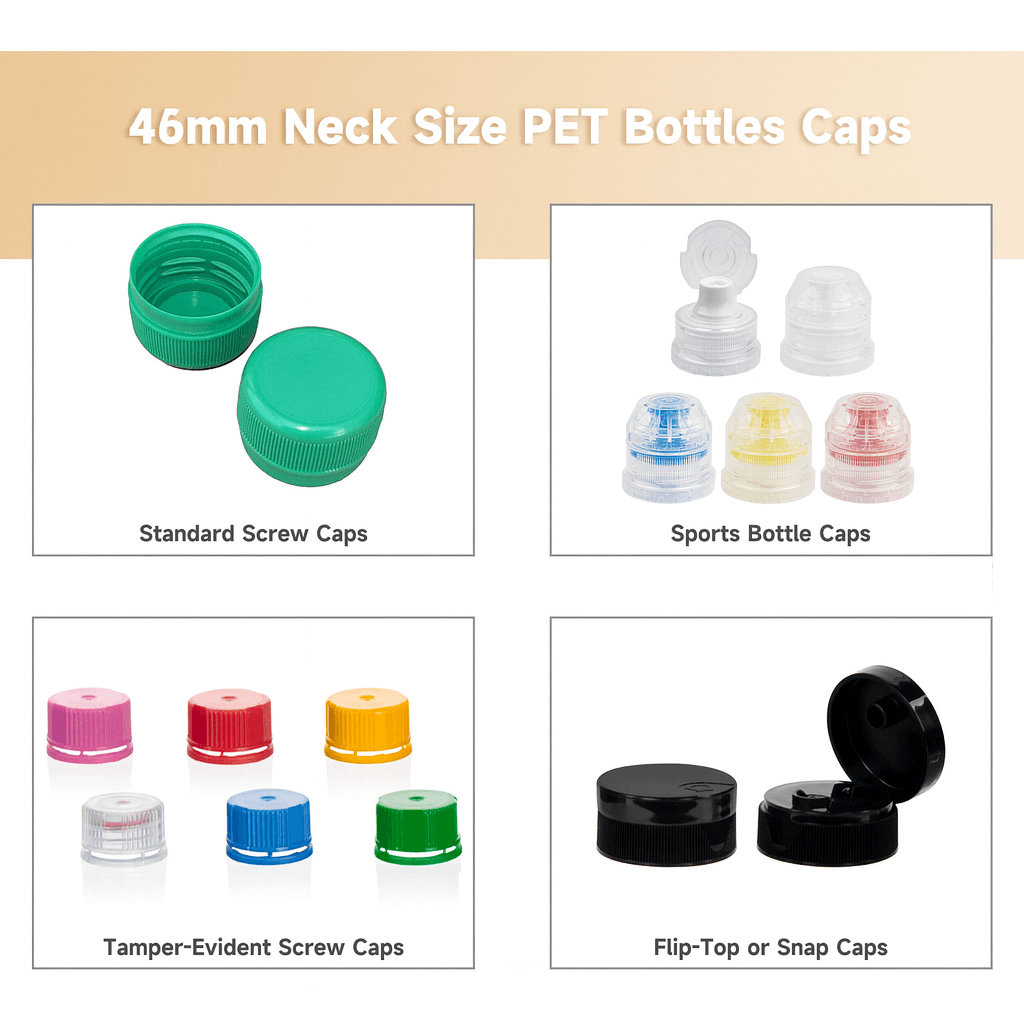 46mm Neck Size PET Bottles Caps